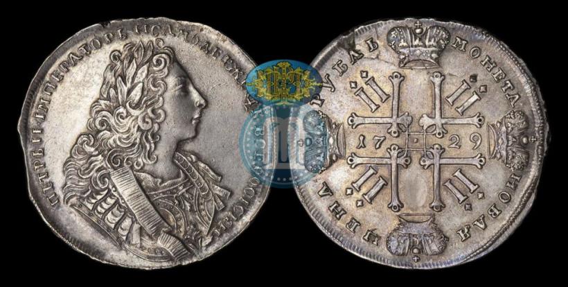 Фото 1 рубль 1729 года  "Тип 1729"