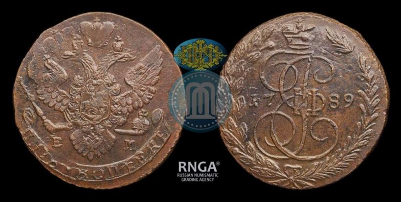 Фото 5 копеек 1789 года ЕМ 
