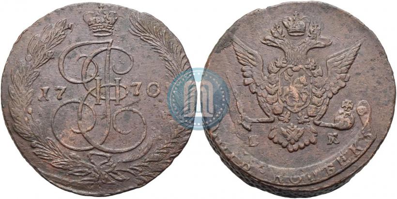 Picture 5 kopecks 1770 year ЕМ 
