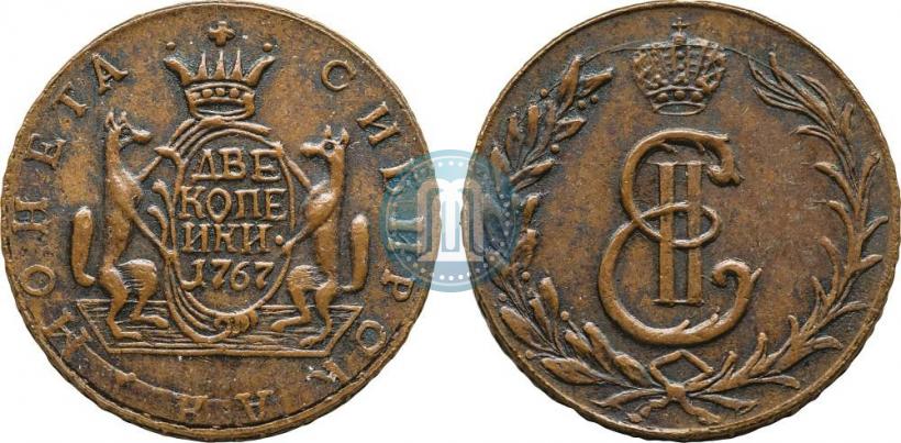 Picture 2 kopecks 1767 year  