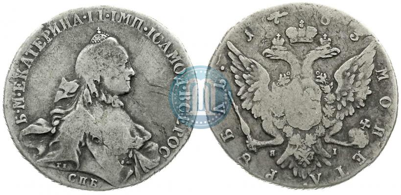 Picture 1 rouble 1763 year СПБ-ЯI 