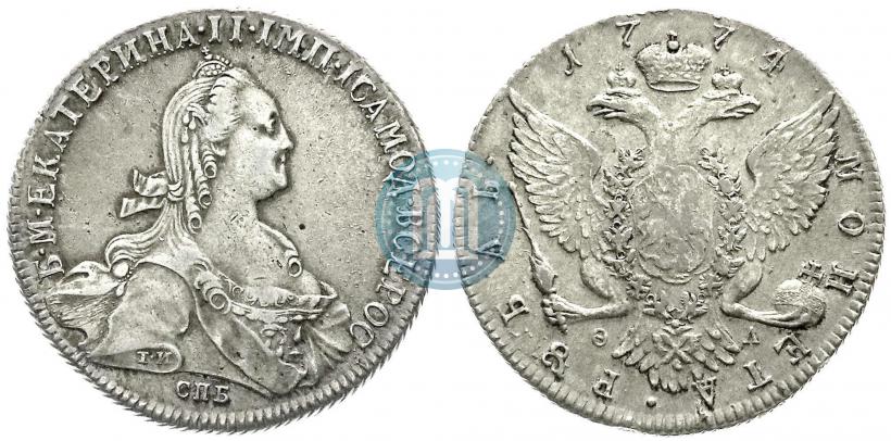 Picture 1 rouble 1774 year СПБ-ФЛ 