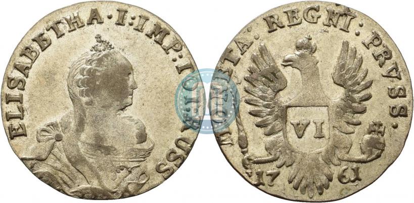 Picture 6 groszy 1761 year  