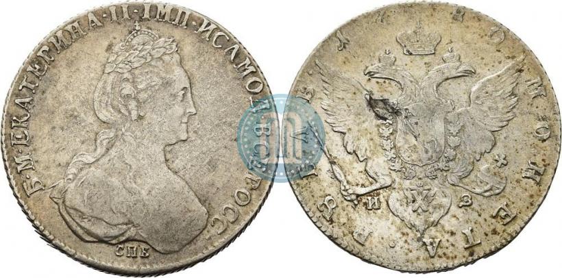 Picture 1 rouble 1780 year СПБ-ИЗ 