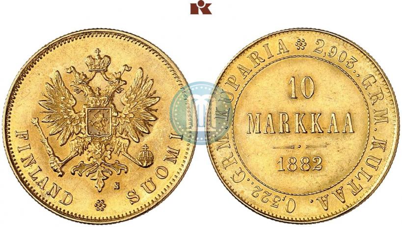 Picture 10 markkaa 1882 year S 