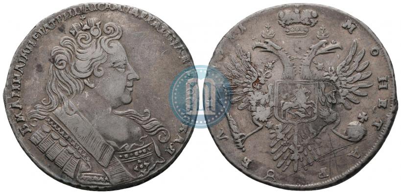 Picture 1 rouble 1731 year  