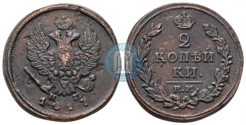 Picture 2 kopecks 1817 year ЕМ-НМ 