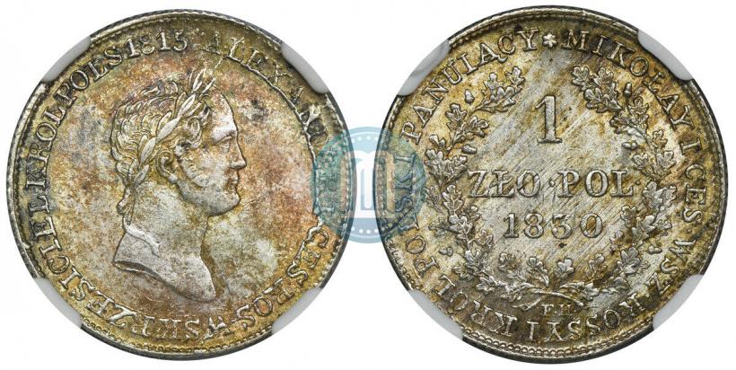 Picture 1 złoty 1830 year FH 