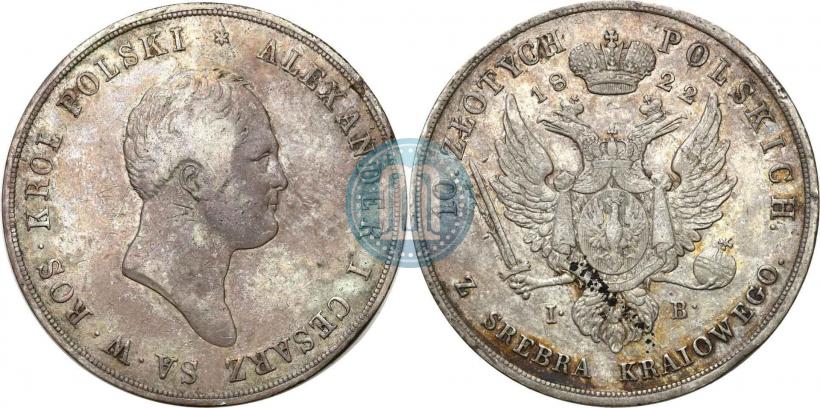 Picture 10 złotych 1822 year IB 