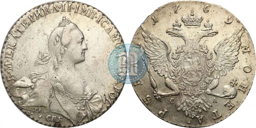 Фото 1 рубль 1768 года ММД-EI 