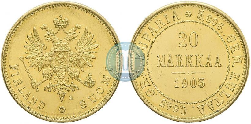 Picture 20 markkaa 1903 year L 