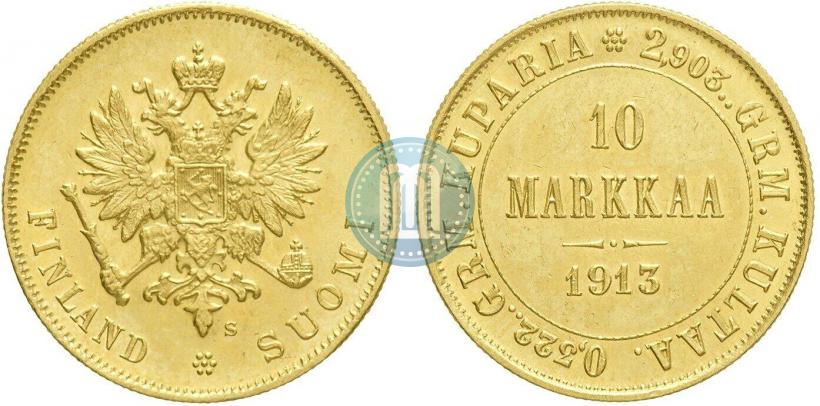 Picture 10 markkaa 1913 year S 
