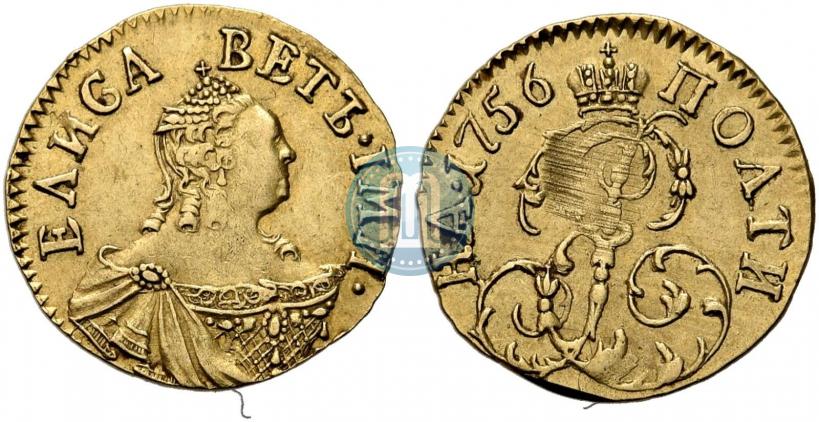 Фото Полтина 1756 года  
