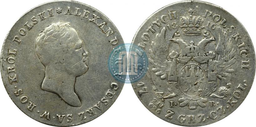 Picture 5 złotych 1816 year IB 