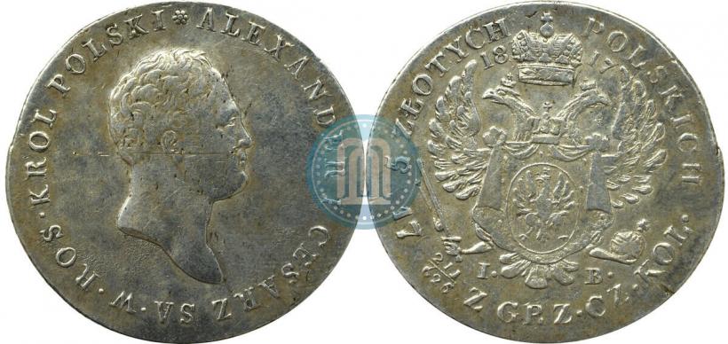 Picture 5 złotych 1817 year IB 