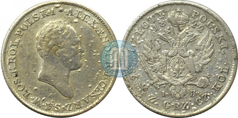 Picture 1 złoty 1822 year IB 