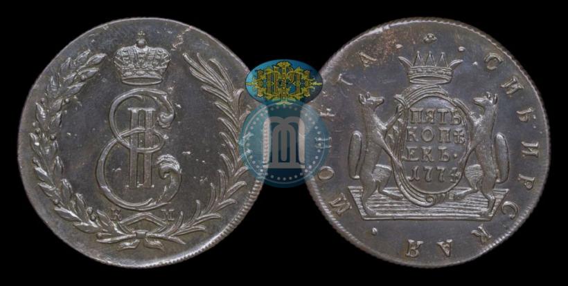 Picture 5 kopecks 1774 year КМ 