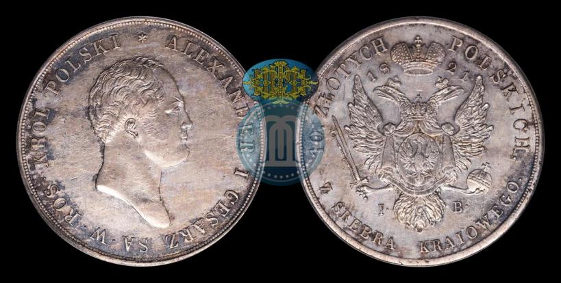 Picture 10 złotych 1821 year IB 