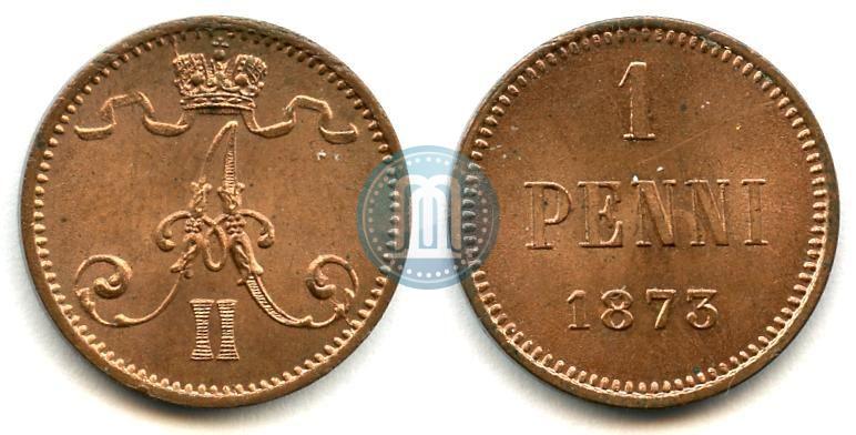 Picture 1 penni 1873 year  