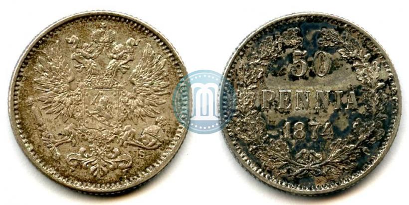 Picture 50 pennia 1874 year S 