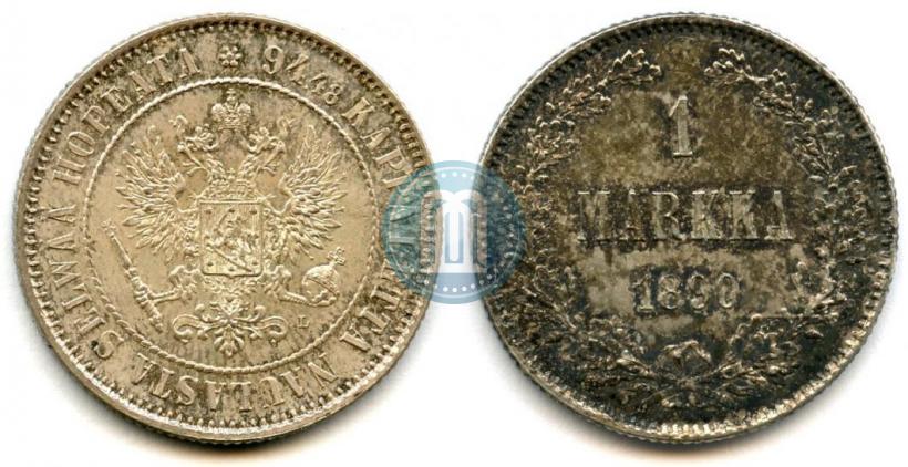 Picture 1 markka 1890 year L 