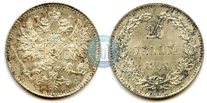 Фото 25 пенни 1898 года L 