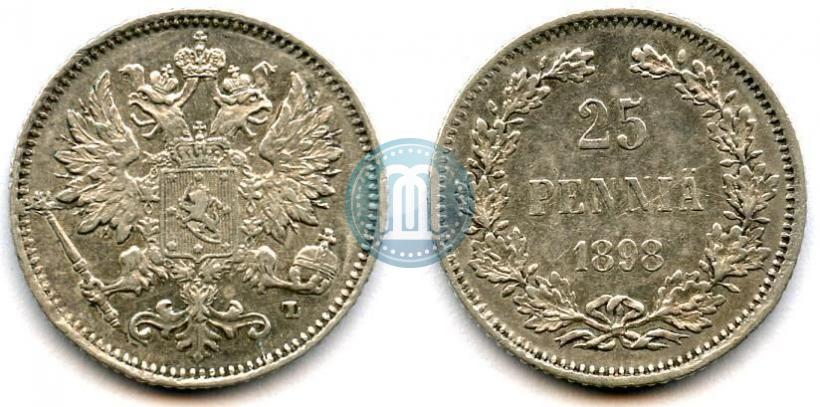Фото 25 пенни 1898 года L 