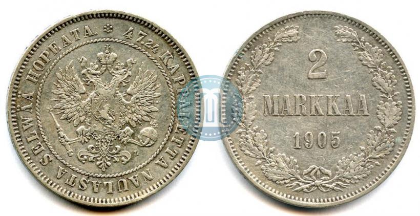 Picture 2 markkaa 1905 year L 