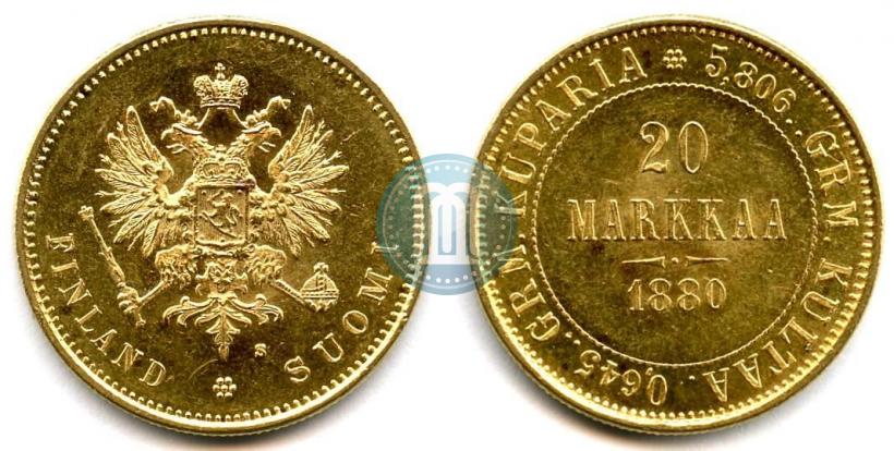 Picture 20 markkaa 1880 year S 