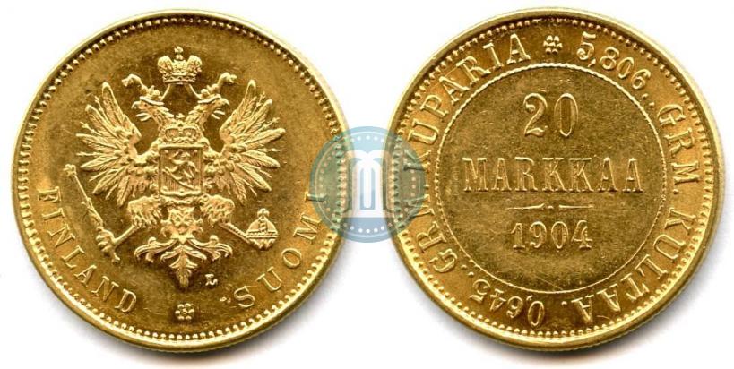 Picture 20 markkaa 1904 year L 