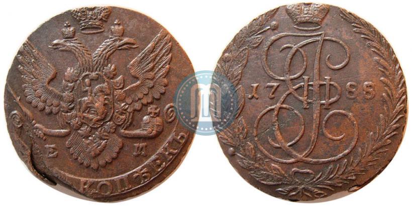 Picture 5 kopecks 1776 year ЕМ 
