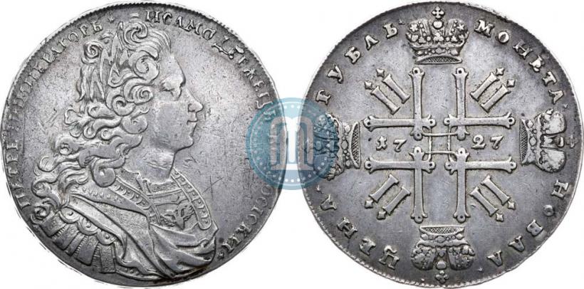 Picture 1 rouble 1727 year  "Moscow type"