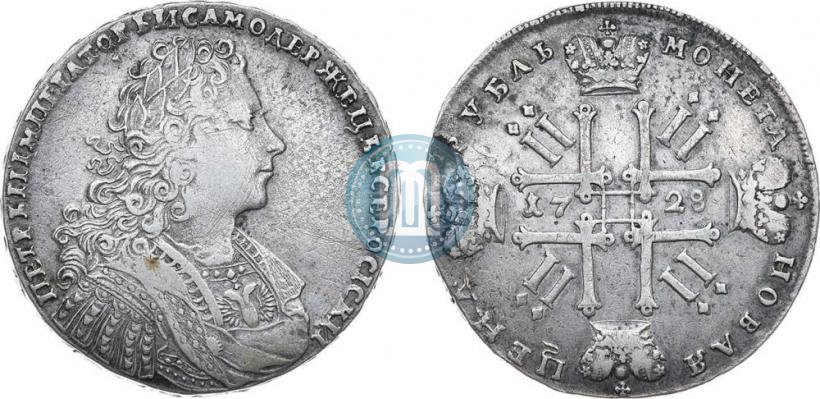 Picture 1 rouble 1728 year  "Type of 1728"