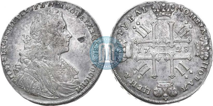 Фото 1 рубль 1728 года  "Тип 1728"