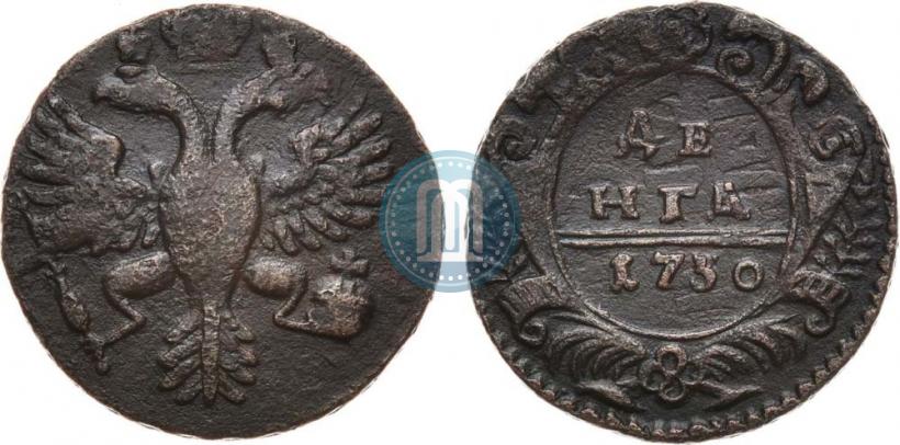 Фото Денга 1730 года  