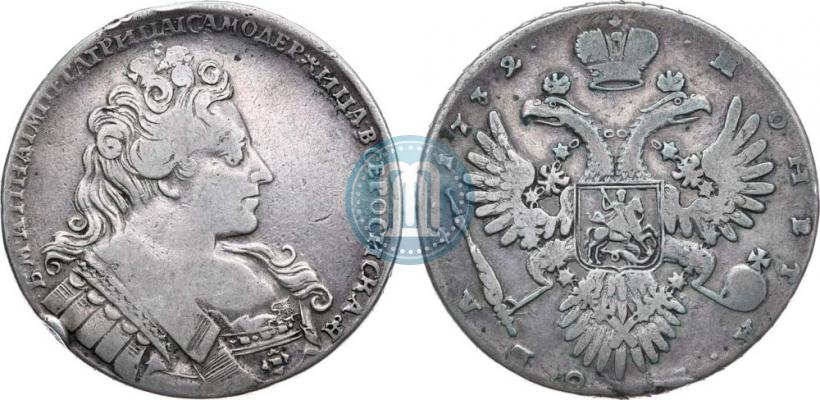 Фото 1 рубль 1732 года  