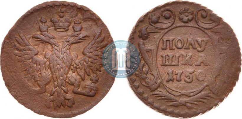Фото Полушка 1750 года  