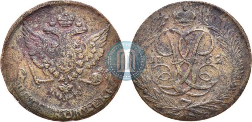 Фото 5 копеек 1762 года  