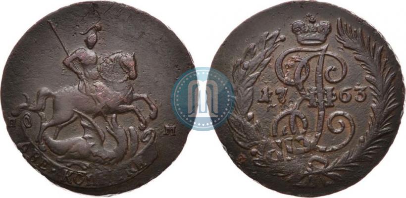 Picture 2 kopecks 1763 year СПМ 