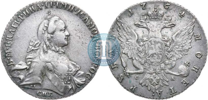 Picture 1 rouble 1764 year СПБ-СА 