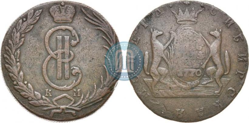 Фото 10 копеек 1770 года КМ 