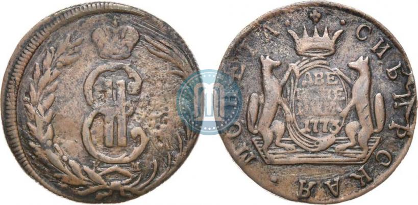 Фото 2 копейки 1773 года КМ 