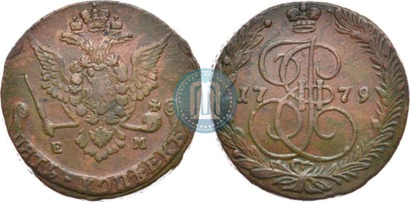 Picture 5 kopecks 1779 year ЕМ 