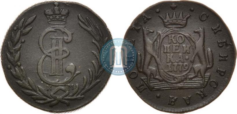 Picture 1 kopeck 1779 year КМ 