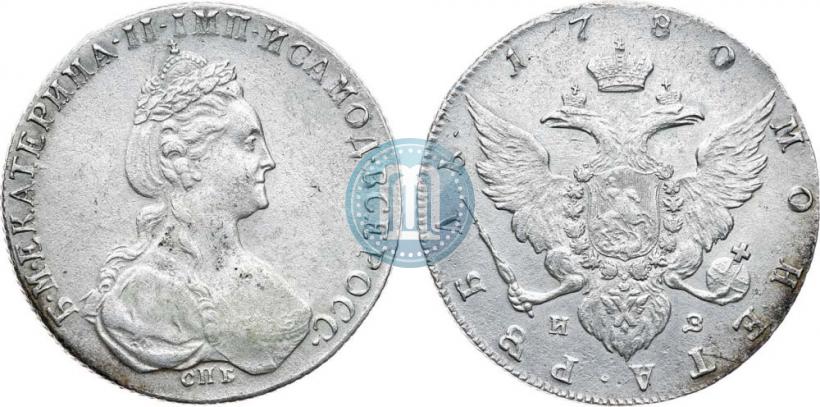 Picture 1 rouble 1780 year СПБ-ИЗ 