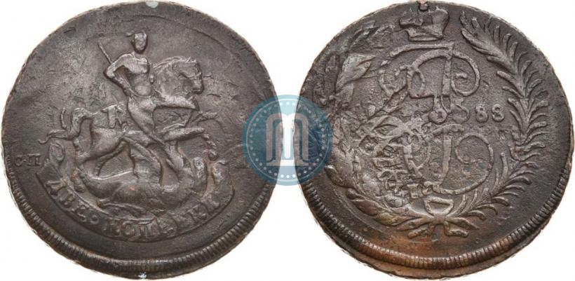 Picture 2 kopecks 1788 year СПМ 