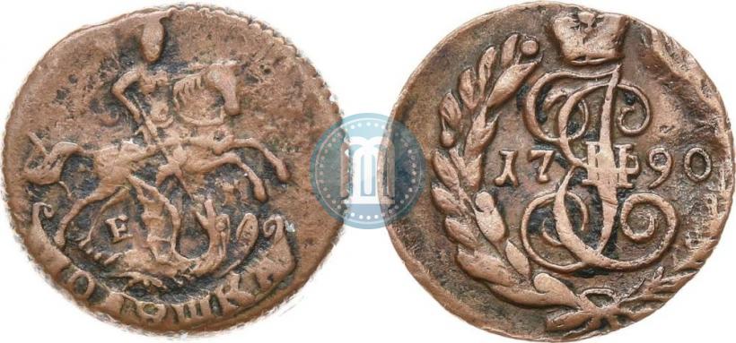 Фото Полушка 1790 года ЕМ 
