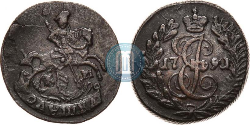 Фото Полушка 1791 года КМ 