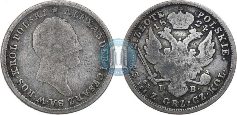 Picture 2 złote 1824 year IB 