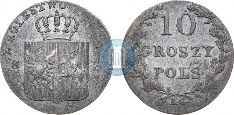 Picture 10 groszy 1831 year KG "Polish uprising"